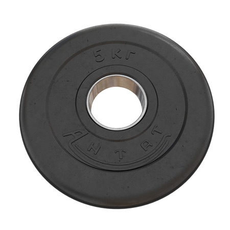 Тренировочный диск Antat 5 кг черный